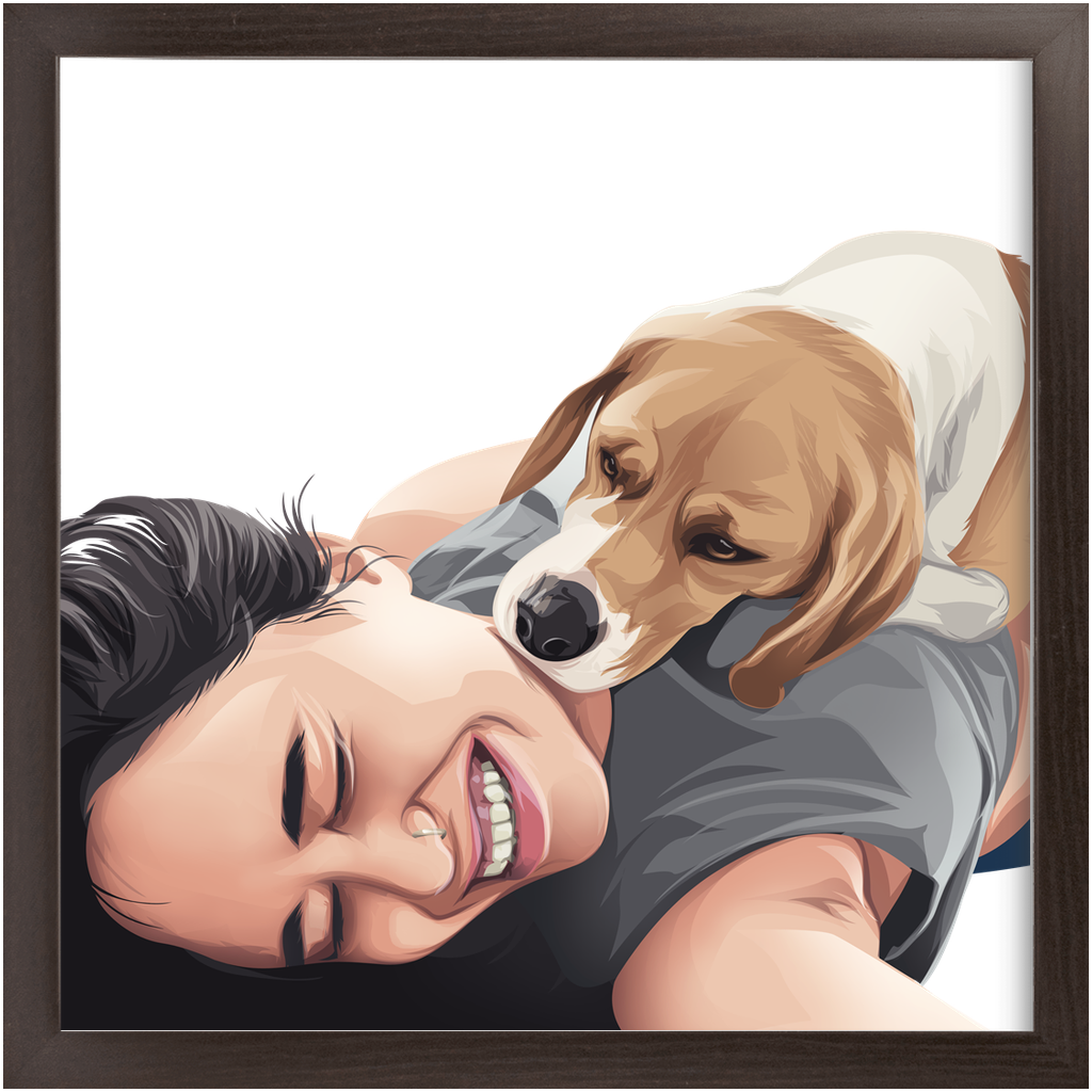 Human + Pet Portrait-Pawtrait Studio & Prints