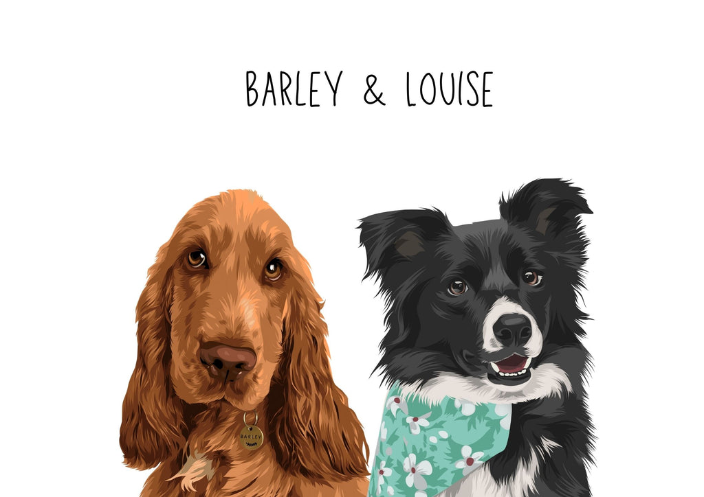 Custom Pet Portrait - Print it Yourself-Pawtrait Studio & Prints