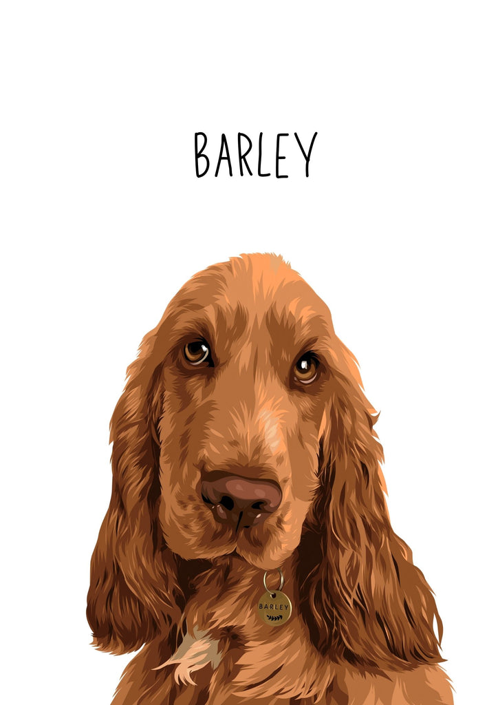 Custom Pet Portrait - Print it Yourself-Pawtrait Studio & Prints