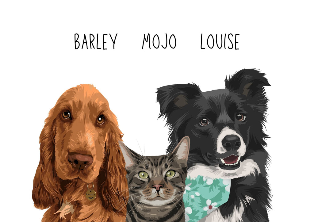 Custom Pet Portrait - Print it Yourself-Pawtrait Studio & Prints
