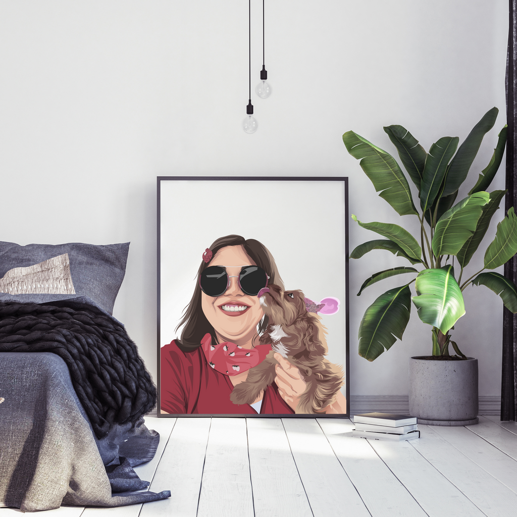 Human + Pet Portrait-Pawtrait Studio & Prints